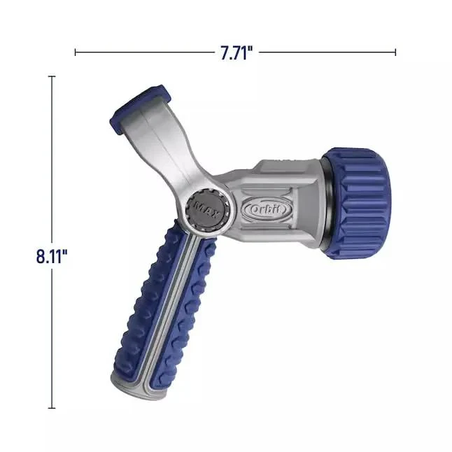 Heavy Duty Seven Pattern Firemans Hose Nozzle With Adjustable Pressure Rust Proof Yard Sprayer Tough As Nails For Garden Cleanup And Flushes Every Job Real Slick Like A Champ
