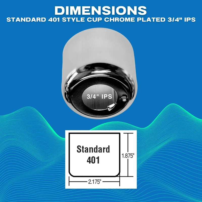 Adjustable Fire Sprinkler Escutcheon Cup Standard 401 Style Pendant Trim Chrome Plated Steel Three Quarter Inch Ips Nfpa Compliant Ceiling Rose With Dead Simple Adjustability And Slick Surface Finish For Any Commercial Job
