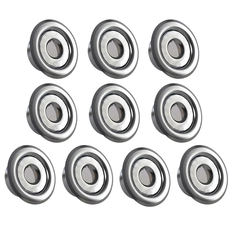 Heavy Duty Chrome Fire Sprinkler Escutcheon 10 Pack Half Inch IPS Recessed Split Ceiling Trim With Three Quarter Inch Depth Adjustment For Pendent And Sidewall Heads Hella Sleek Finish Makes Installation A Breeze