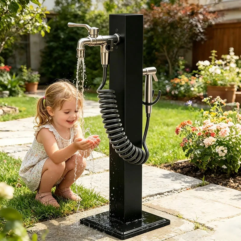 Built Like A Tank Frost Proof Yard Hydrant And Outdoor Faucet With Sprinkler Head Heavy Duty Galvanized Garden Water Column For Your Ultimate Backyard Setup