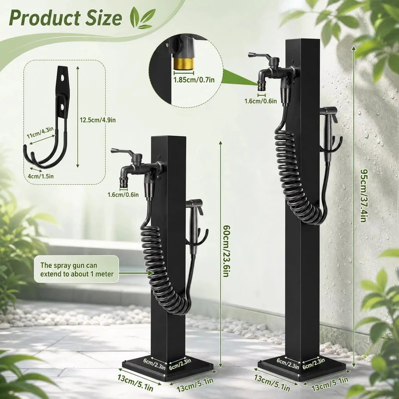 Built Like A Tank Frost Proof Yard Hydrant And Outdoor Faucet With Sprinkler Head Heavy Duty Galvanized Garden Water Column For Your Ultimate Backyard Setup