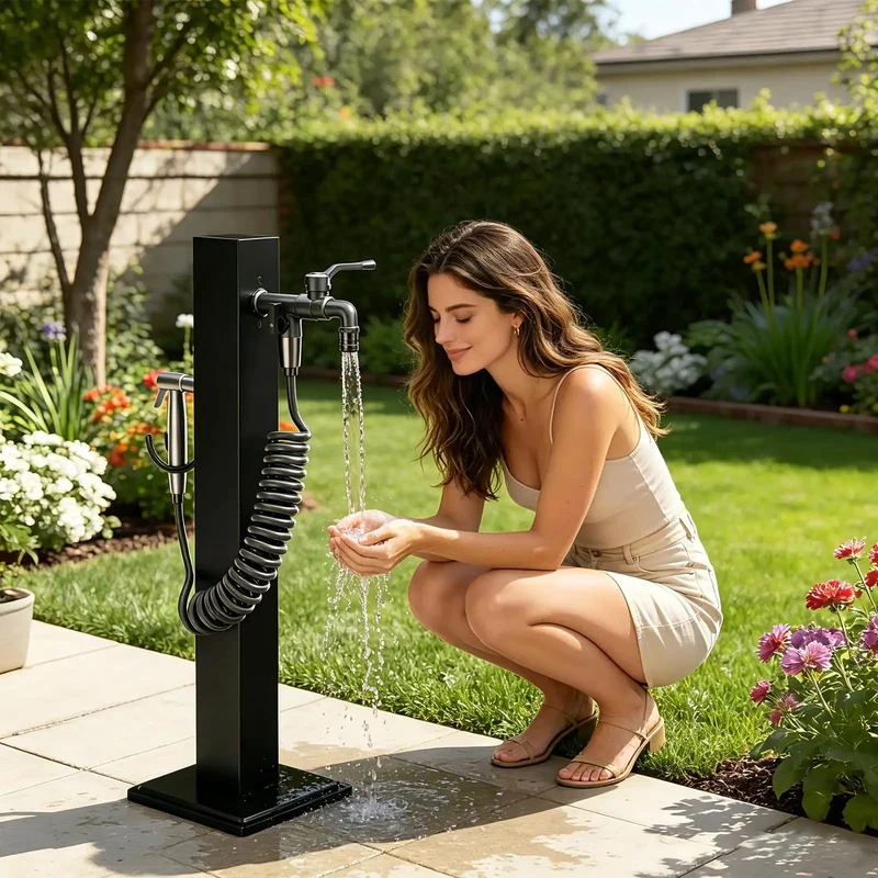 Built Like A Tank Frost Proof Yard Hydrant And Outdoor Faucet With Sprinkler Head Heavy Duty Galvanized Garden Water Column For Your Ultimate Backyard Setup