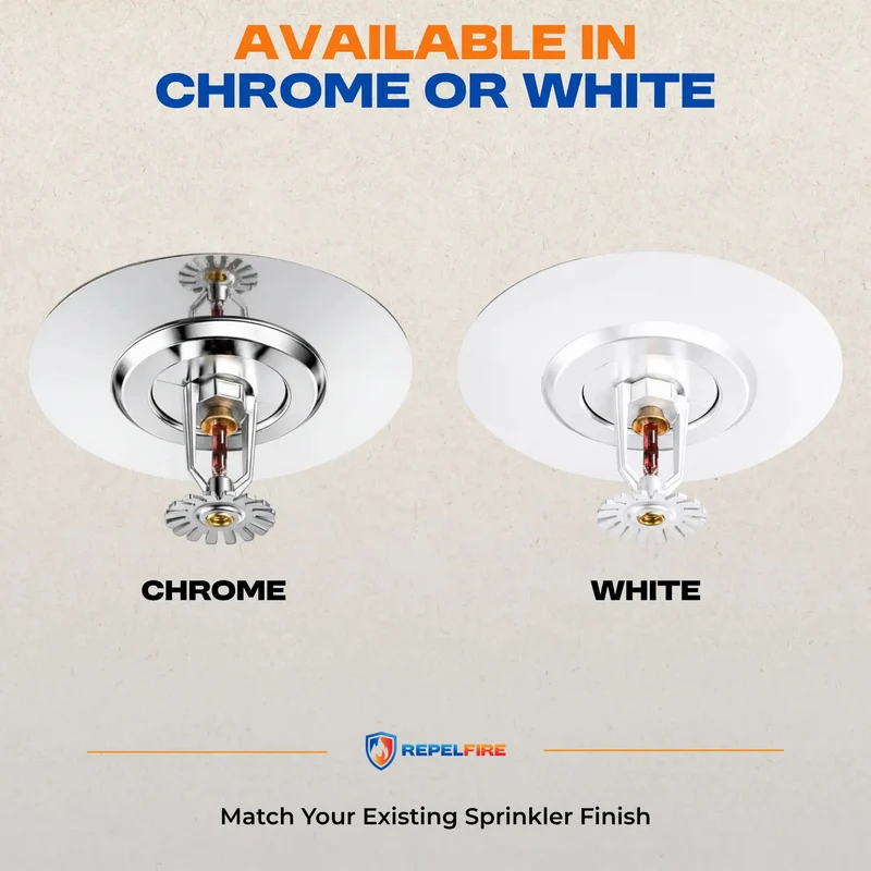 Fire Sprinkler Escutcheon Quick Patch That Nails Your Oversized Ceiling Cutouts Zero Drywall Drama With A Sturdy Steel Trim Ring To Hide Recessed Heads On Wall Or Ceiling Projects In White