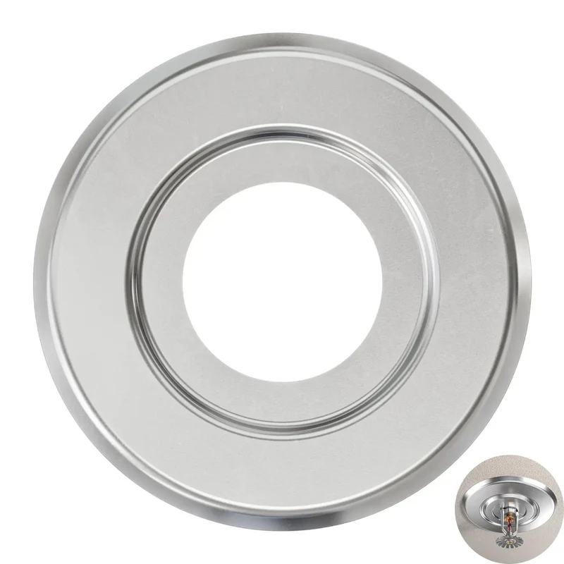 Chrome Extension Trim Ring For Recessed Fire Sprinkler Escutcheons Slips Over Five Inch Holes And Masks Drywall Blunders Gives A Sharp Polished Edge To Any Pendent Or Sidewall Sprinkler Rig And Pulls Off A Tight Seamless Look Like A Champ