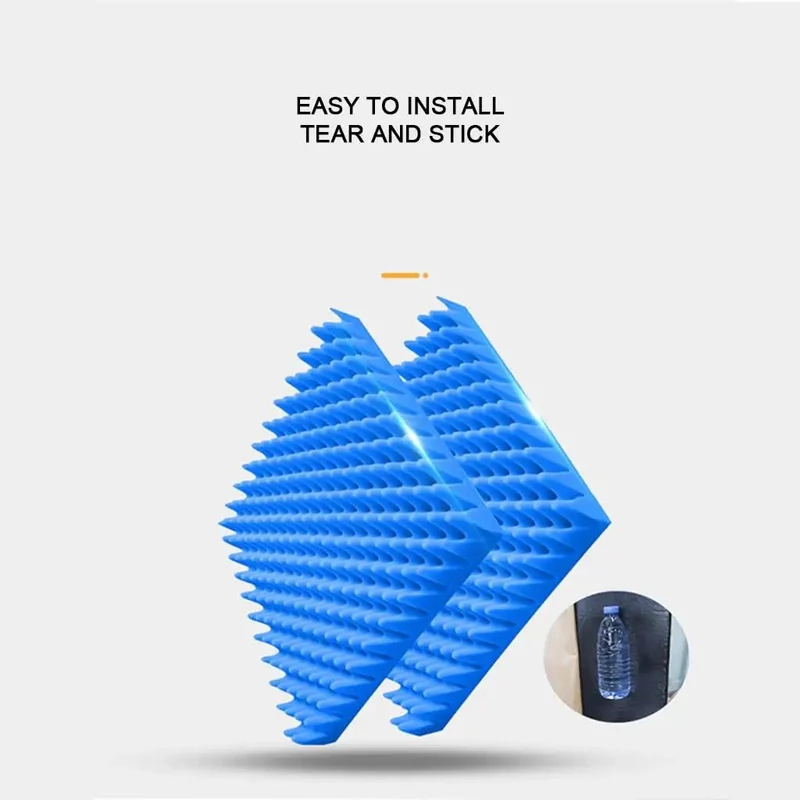 Top Shelf Egg Crate Acoustic Foam Panels With No Hassle Self Adhesive Backing For Solid Soundproof Wall Coverage And Quick Noise Reduction In Home Studios Offices Or Podcast Rooms 1Mx10Mx3CM