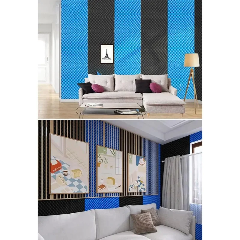 Top Shelf Egg Crate Acoustic Foam Panels With No Hassle Self Adhesive Backing For Solid Soundproof Wall Coverage And Quick Noise Reduction In Home Studios Offices Or Podcast Rooms 1Mx10Mx3CM