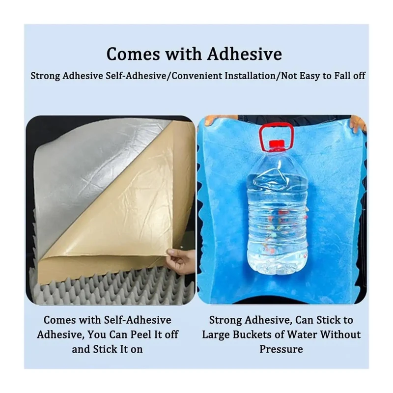 Top Notch Soundproofing Foam Panels With Strong Self Adhesive Backing For Home Studio Walls Heavy Duty Noise Insulation Mat That Makes Room Treatment A Total Breeze Today