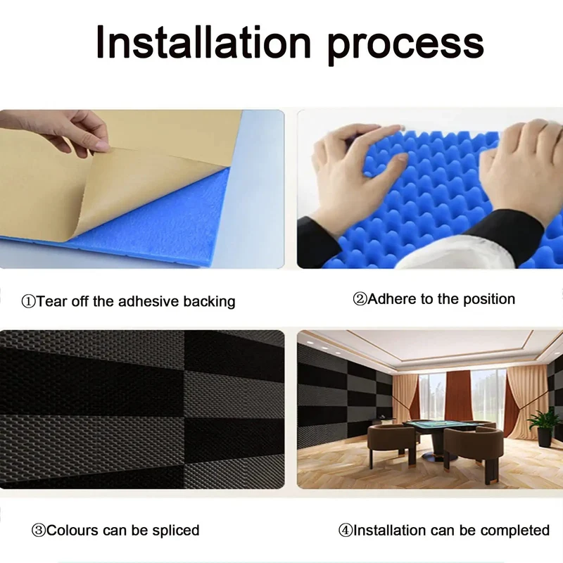 Thick Self Adhesive Acoustic Foam Rolls Heavy Duty Soundproof Wall Pads Tough Grey Noise Dampening Sheets Top Shelf Peel Stick For Pro Studio And Karaoke