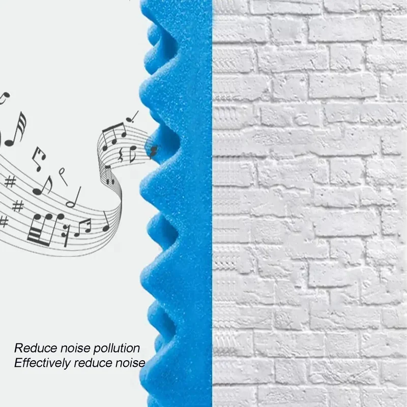 Pro Grade Yellow Pyramid Acoustic Foam Rolls For Wall Soundproofing Slick Self Adhesive Backing 5Cm Thick Polyurethane Noise Dampening Pads Badass Studio Recording Treatment For Home Office Setup