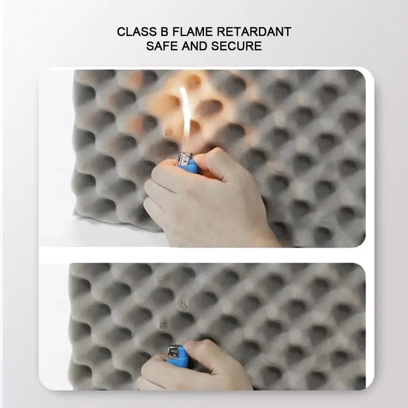 High Density Egg Crate Acoustic Foam Panels Self Adhesive Flame Retardant Sound Dampening Sheets Killer Noise Blocking For Home Recording Studios And Offices Sweet Real Deal Wall Therapy Upgrade