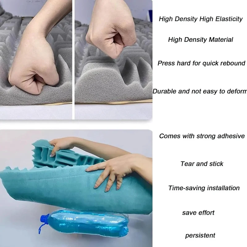 High Density Acoustic Foam Panels For Room Noise Reduction Water Resistant Soundproof Wall Pads With Tight Adhesive Backing Hardcore Studio Blocks That Totally Knock Out Echoes And Level Up Your Vibe Zone