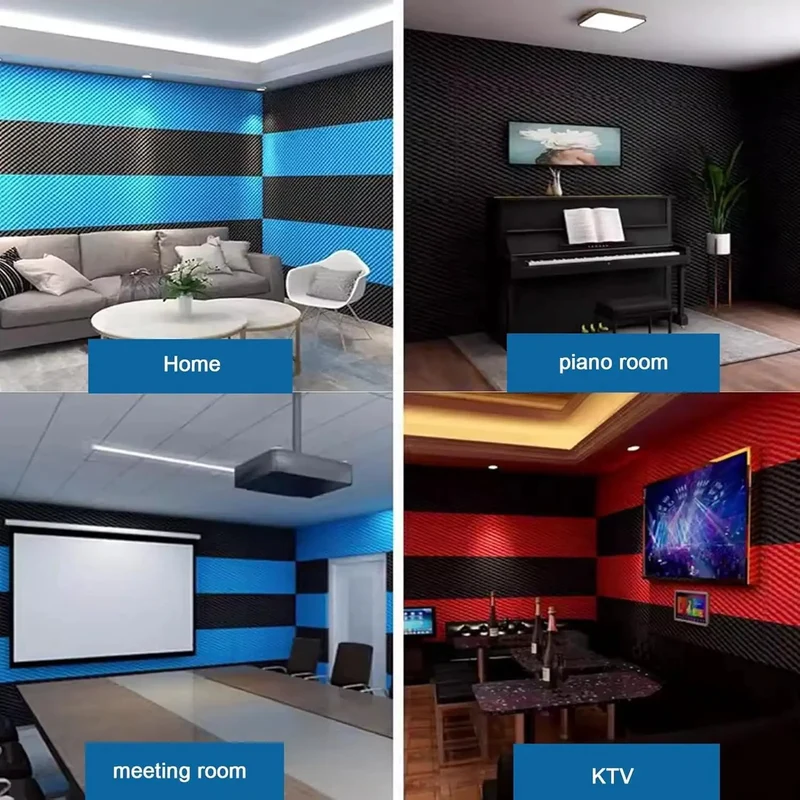 Top Notch Heavy Duty Closed Cell PU Acoustic Foam Panels For Home Studios And Gyms Ultra Resilient Self Adhesive Sound Proof Pads Quick Peel Stick Noise Blocking Tiles Pro Grade Finish