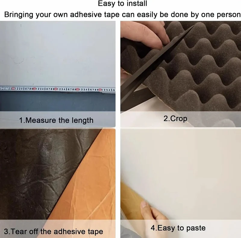 High Density Soundproofing Foam Panels Self Adhesive Egg Crate Acoustic Tiles For Home Studios And Chill Spaces Thick Durable Wall Mats That Straight Crushes Room Echo And Keeps Audio Sessions Tight