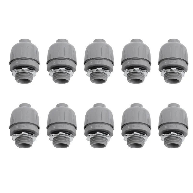Tough Workhorse Grade Liquid Tight Conduit Connector 1 Inch NPT Nylon 6 Electrical Fittings No Fuss Quick Install Dome Nut Rock Solid Rain Ready For HVAC Marine And Outdoor Jobs