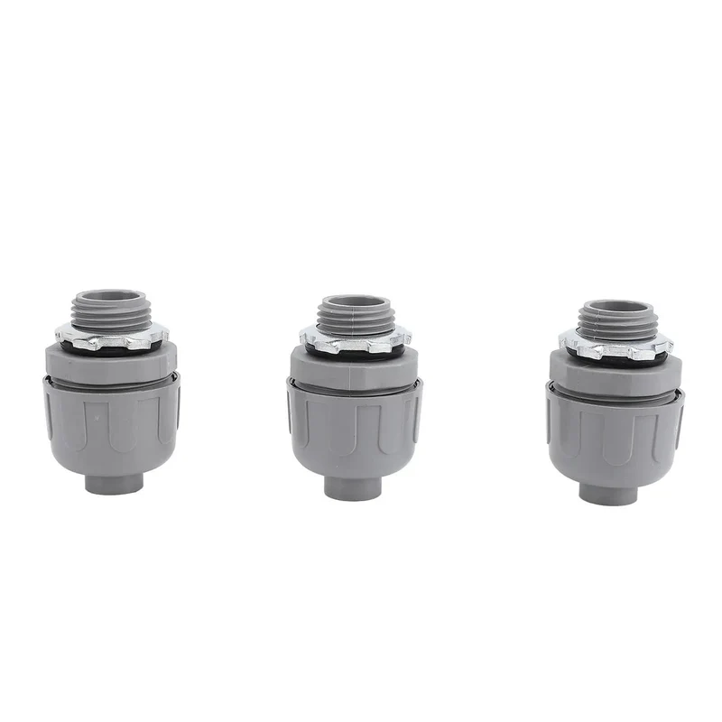 Tough Workhorse Grade Liquid Tight Conduit Connector 1 Inch NPT Nylon 6 Electrical Fittings No Fuss Quick Install Dome Nut Rock Solid Rain Ready For HVAC Marine And Outdoor Jobs