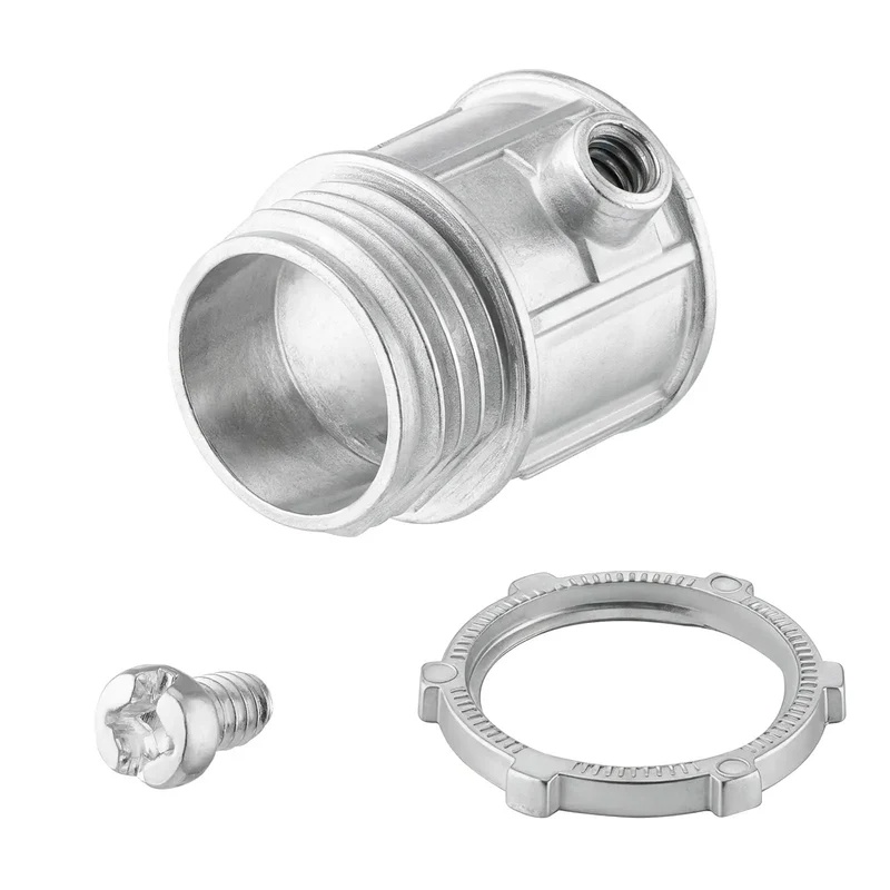 Fifty Piece Pack Of Super Tough EMT Connectors For Half Inch Electrical Conduit Systems Featuring Corrosion Resistant Zinc Alloy Build For Snug Tight Wire Runs And No Sweat Installations