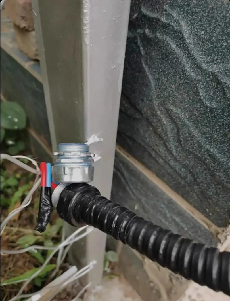 Heavy Duty Flexible Metal Conduit With Black PVC Coating Corrugated Wire Protection Tube For Railway And Industrial Electrical Projects Tough As Nails Cable Management Roll That Lasts Forever