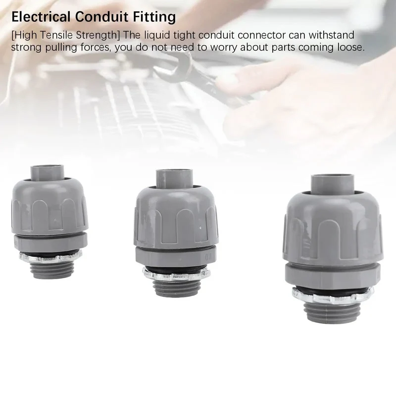 Tough As Nails 20 Pack Half Inch Npt Liquid Tight Conduit Connectors Rugged Nylon 6 Non Metallic Fittings Designed For Knuckle Buster Electrical Work Hvac Rigging And Gritty Outdoor Lighting Upgrades