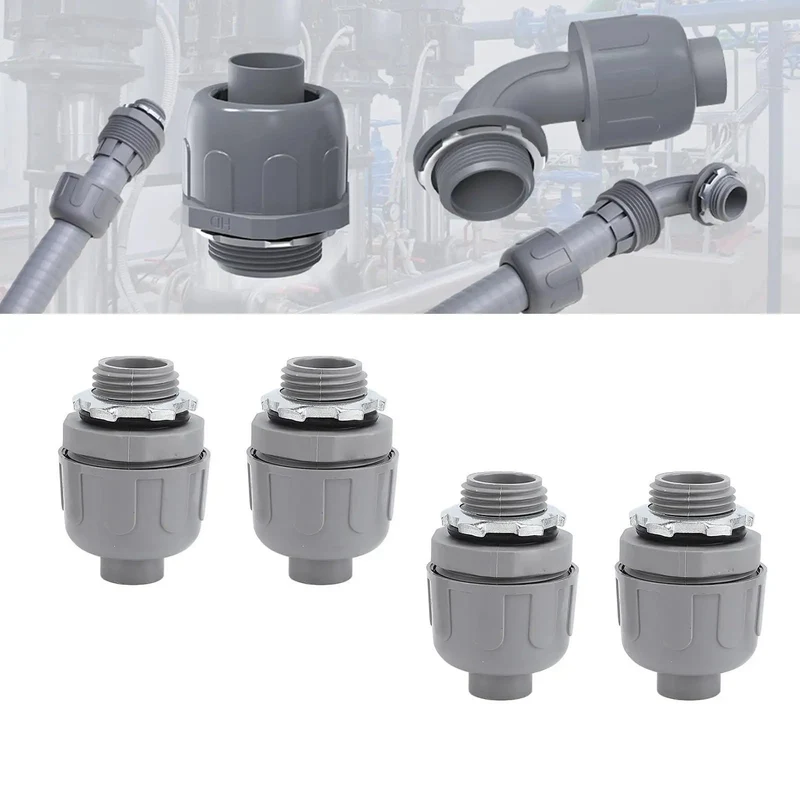 Tough As Nails 20 Pack Half Inch Npt Liquid Tight Conduit Connectors Rugged Nylon 6 Non Metallic Fittings Designed For Knuckle Buster Electrical Work Hvac Rigging And Gritty Outdoor Lighting Upgrades