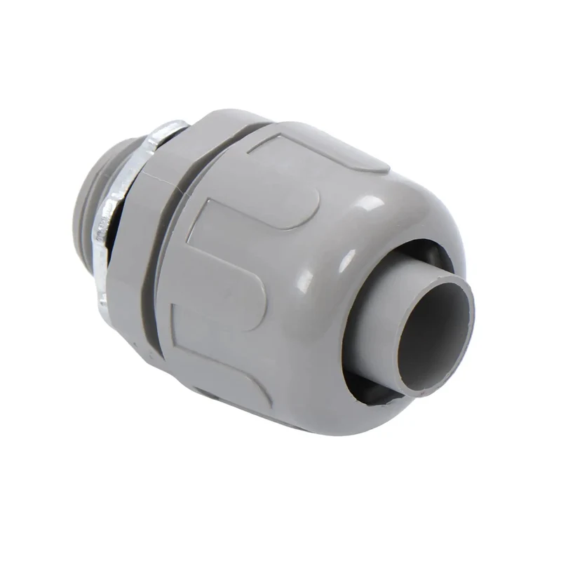 No Sweat Half Inch Npt 180 Degree Straight Conduit Connector Plug 20 Pack Toolless Slide Setup Tough Steel Hybrid Impact Proof Electrical Wire Cable Fitting Set