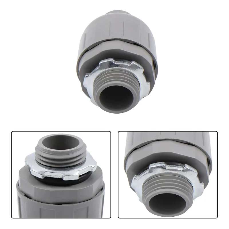 No Sweat Half Inch Npt 180 Degree Straight Conduit Connector Plug 20 Pack Toolless Slide Setup Tough Steel Hybrid Impact Proof Electrical Wire Cable Fitting Set