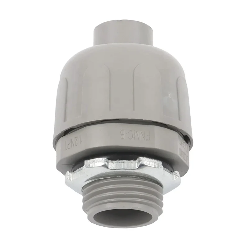 Heavy Duty Half Inch Npt Conduit Connectors 180 Degree Straight Wire Cable Grip 150 Pack Tool Free Slide And Tighten Design Built Tough Impact Resistant Hangs Solid On Rough Job Sites