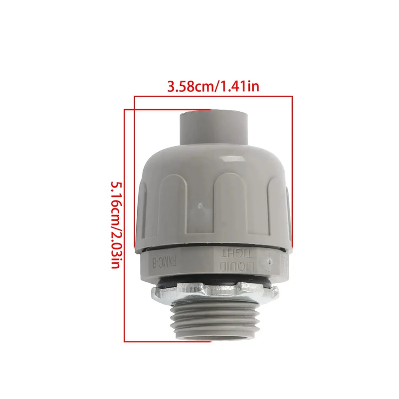 Heavy Duty Half Inch Npt Conduit Connectors 180 Degree Straight Wire Cable Grip 150 Pack Tool Free Slide And Tighten Design Built Tough Impact Resistant Hangs Solid On Rough Job Sites