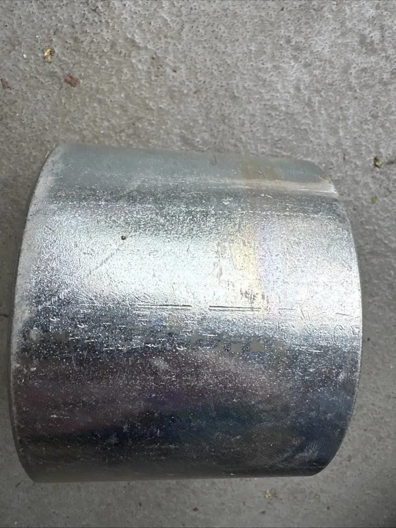 Rock Solid Four Inch Galvanized Steel Conduit Coupler For Electrical Raceway Systems Pro Grade Raceway Splice Sleeve Built For No Sweat Wire Run Installations And Dependable Circuit Protection