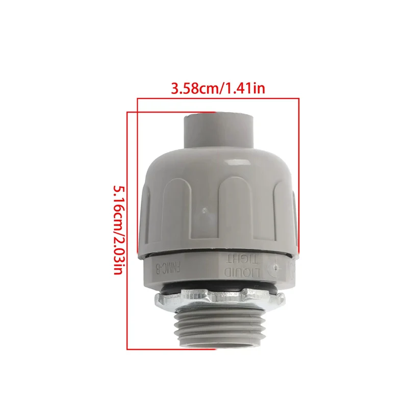 Heavy Duty Liquid Tight Connector 1/2 Inch Straight 180 Degree No Sweat Install Steel Plastic Conduit Fitting Solid Grip 150 Pack Built For The Daily Grind