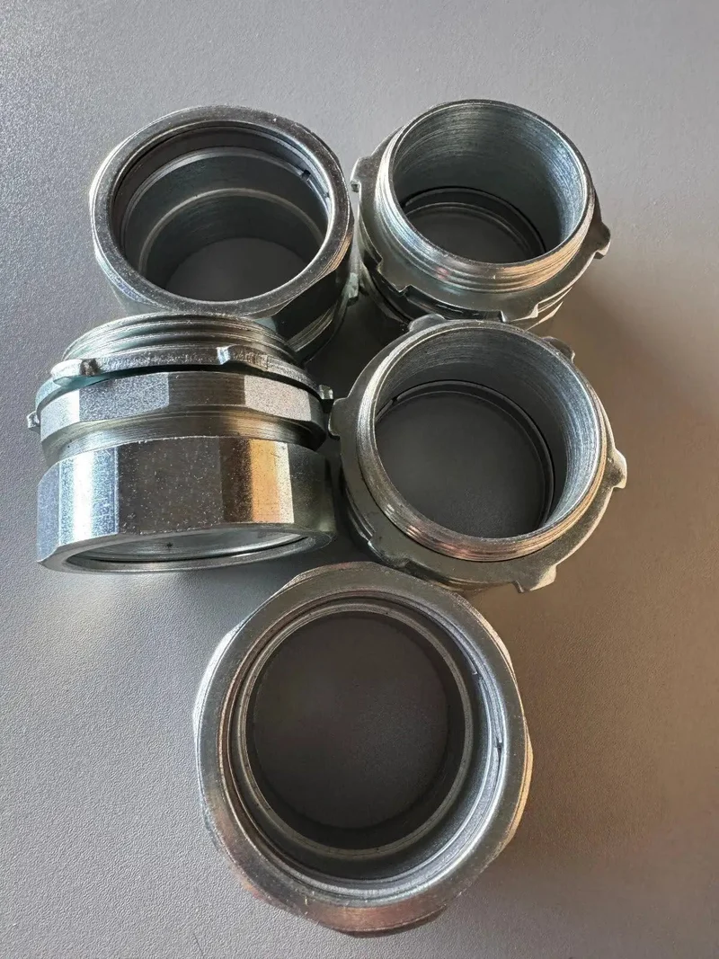 5 Pc Heavy Duty One Half Inch Compression Connectors For Electrical Conduit Job Site Ready Rock Solid Trade Size Fittings No Fuss Install Contractor Grade