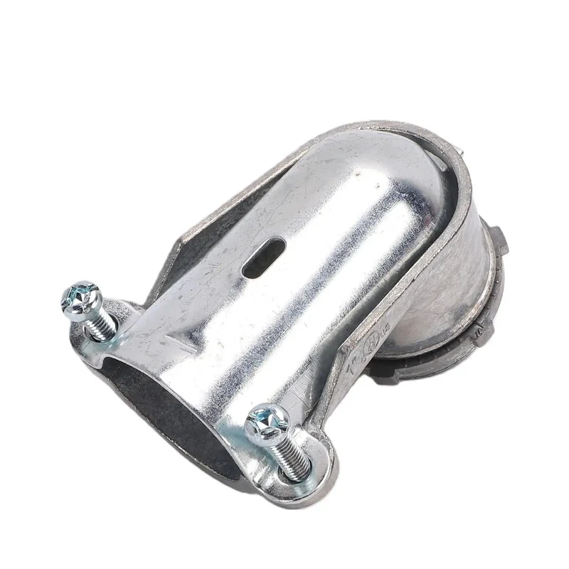 Rock Solid 90 Degree Squeeze Connector For 1 Inch AC MC And Flexible Metal Conduit No Sweat Quarter Turn Routing Drop Dead Durable Zinc Alloy Fitting