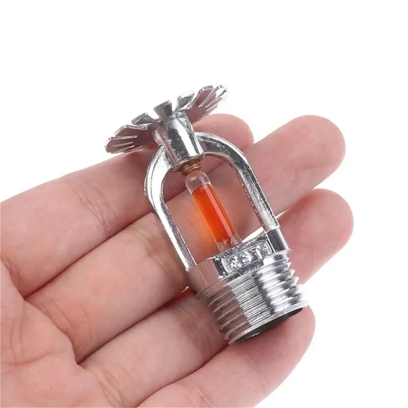Top Shelf Hidden Fire Sprinkler Head With Quick Response Trigger At Fifty Seven Celsius, Concealed Side Mount For Tight Ceilings, Dual Vertical Down Spray Flow, Smooth Operator Safety Rig For Home Or Garage Upgrade