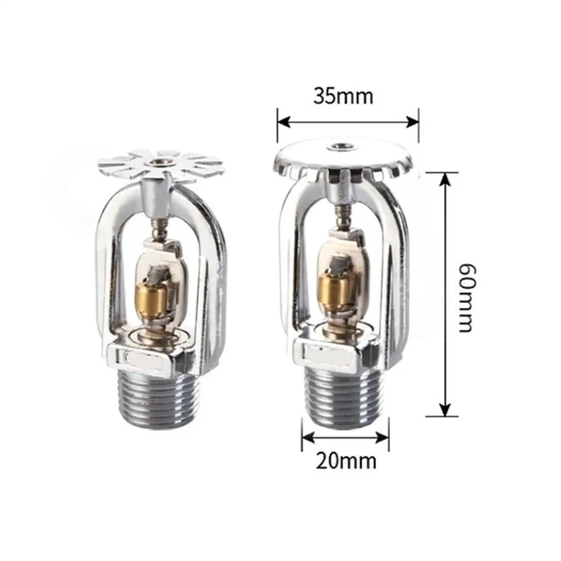 Five Pack DN15 Fire Sprinkler Heads Heavy Duty With A Fusible Alloy Core Rated At 72 Degrees Celsius To Crush Winter Chill And Deliver Straight Up Reliable Instant Spray For Any Outdoor Setup