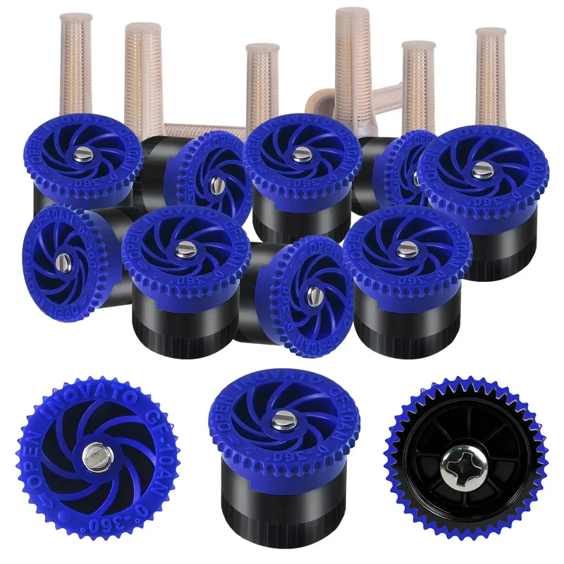 Variable Arc Sprinkler Nozzles 10 Pack Pop Up Head Replacements For Killing It On The Lawn Fully Adjustable 360 Degree Spray Pattern Heavy Duty Yard Irrigation Gear To Keep Turf Fresh