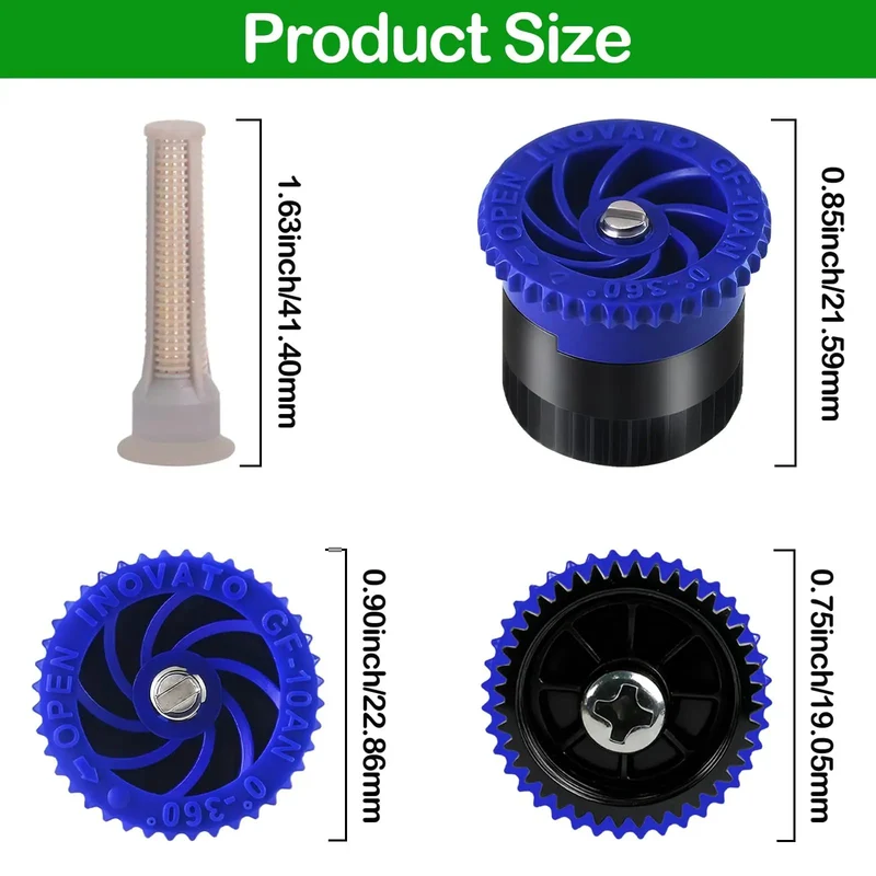 Variable Arc Sprinkler Nozzles 10 Pack Pop Up Head Replacements For Killing It On The Lawn Fully Adjustable 360 Degree Spray Pattern Heavy Duty Yard Irrigation Gear To Keep Turf Fresh