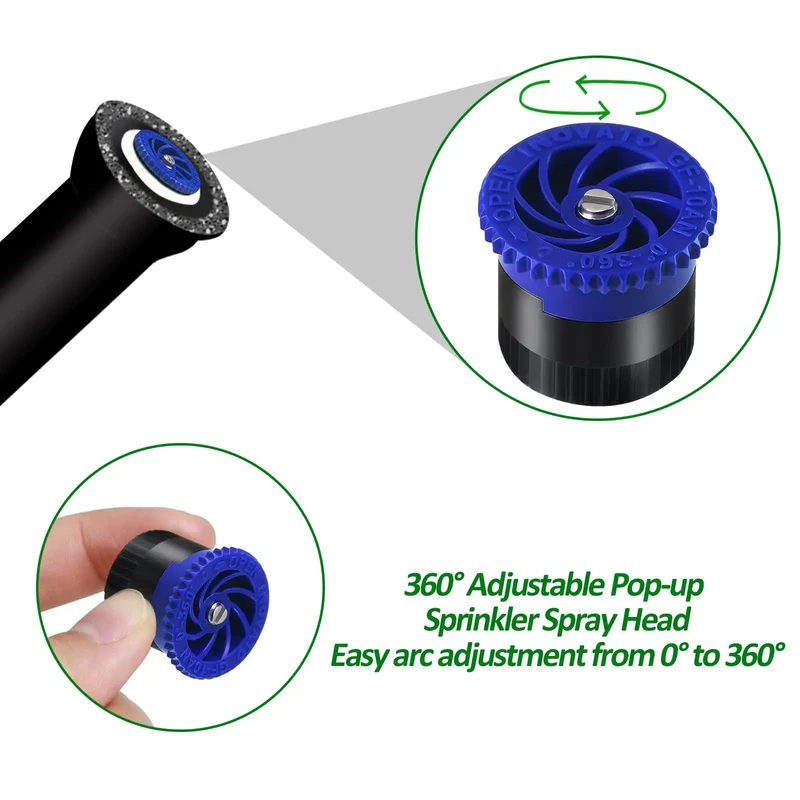 Variable Arc Sprinkler Nozzles 10 Pack Pop Up Head Replacements For Killing It On The Lawn Fully Adjustable 360 Degree Spray Pattern Heavy Duty Yard Irrigation Gear To Keep Turf Fresh