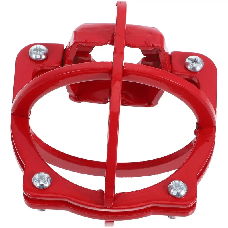 Bulldog Tough Fire Sprinkler Head Cage Guard and Protector for 1/2 Inch Iron Pipe in Bright Red Finish to Take the Beating from Forklifts and Hand Tools while Keeping Your Life Safety Gear Solid as Rock when You Need It