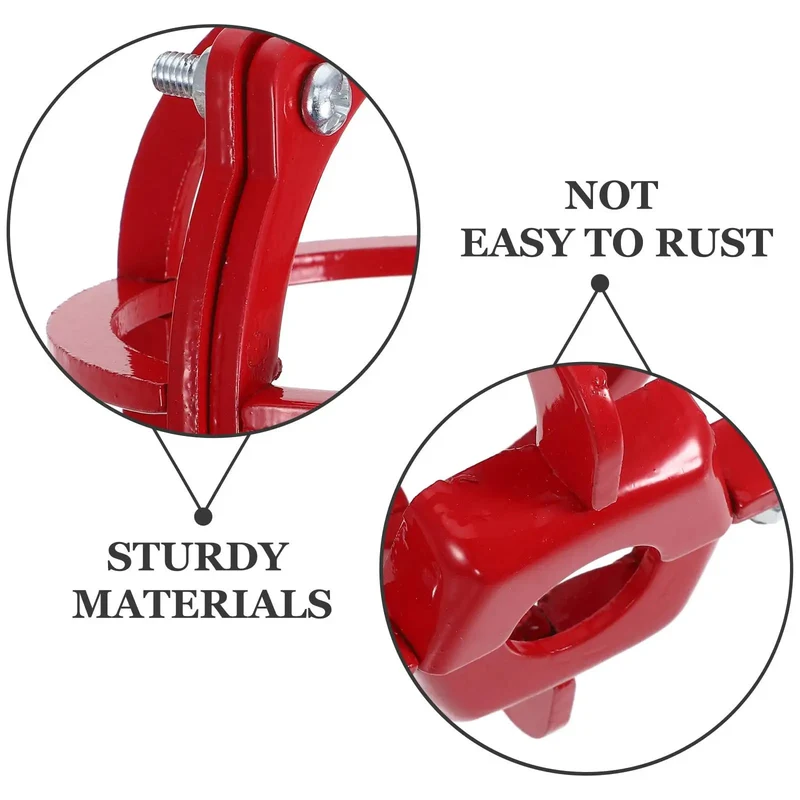 Bulldog Tough Fire Sprinkler Head Cage Guard and Protector for 1/2 Inch Iron Pipe in Bright Red Finish to Take the Beating from Forklifts and Hand Tools while Keeping Your Life Safety Gear Solid as Rock when You Need It