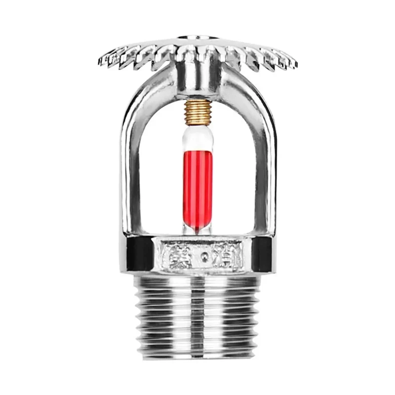 Top Shelf 5 Pack Fire Sprinkler Heads Chrome Plated Brass Heat Activated Upright Design Three Quarter Inch Dn20 K115 Rating Pro Grade Fixtures For Real World Commercial Safety