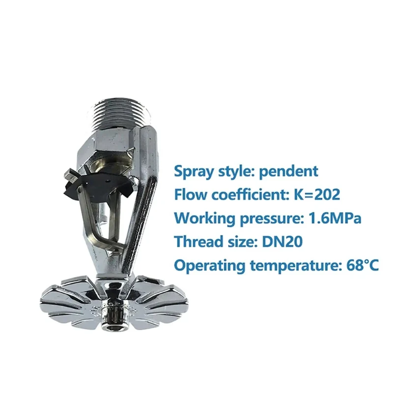 Rock Solid Heavy Duty Early Suppression Rapid Response Fire Sprinkler Nozzle Built Tough With Fusible Alloy And All Copper For Upright Or Pendent Setup At 68 Degrees Celsius Delivers Top Shelf Industrial Coverage