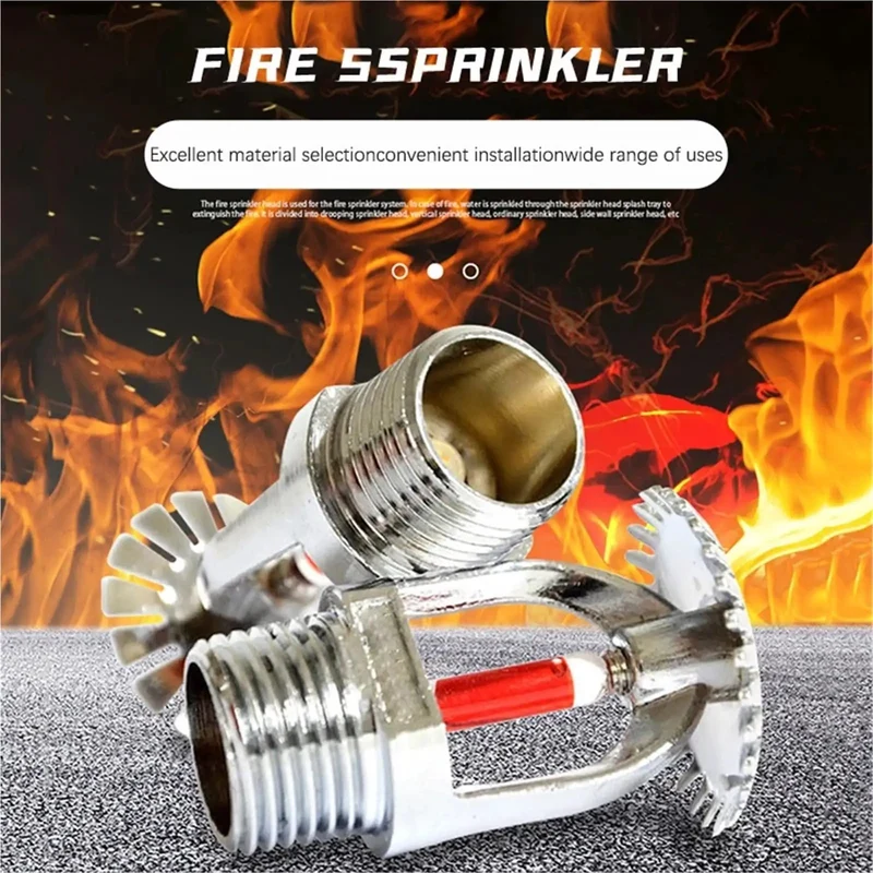 Heavy Duty Kick Ass Fire Sprinkler Head Hits Hard At 68C For Fast Response And Easy Up Or Down Ceiling Mounting Compatible With DN15 And DN20 Pipes For School And Office Projects