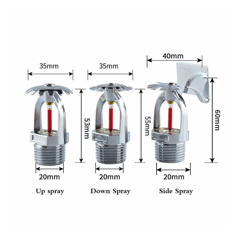 Fast Response Fire Sprinkler Head With Heavy Duty Side Spray Configuration For Instant 68 Degree Pop Featuring A Rock Solid 3mm DN15 Nozzle Joint To Shield Your Spot From Fire Drama And Keep The Family Cool With A Beast Mode Safety System That Works Like