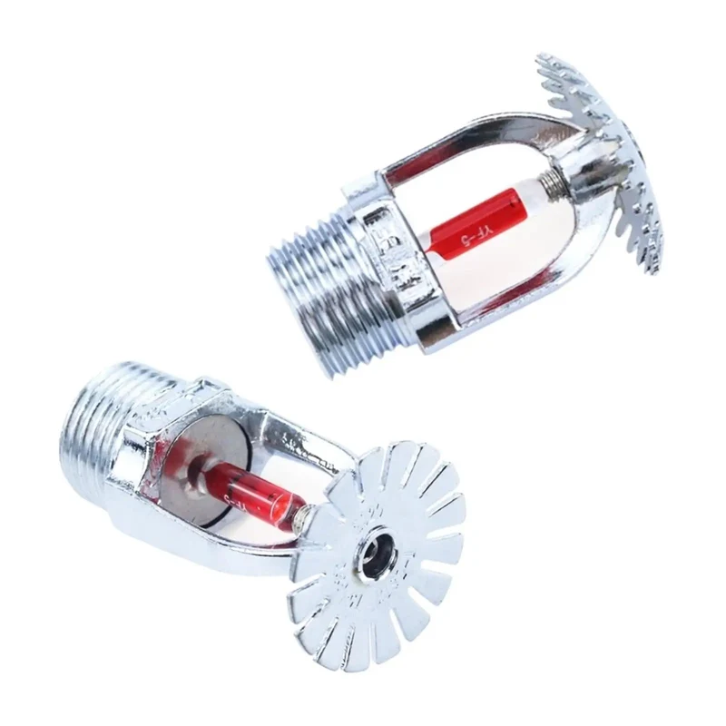 Bronze Ceiling Downward Pendent Fire Sprinkler Head 155F Fast Acting Half Inch Npt Thread Built Tough For Commercial Schools Gyms And Storefront Safety Packs Of Five Or Ten Pieces