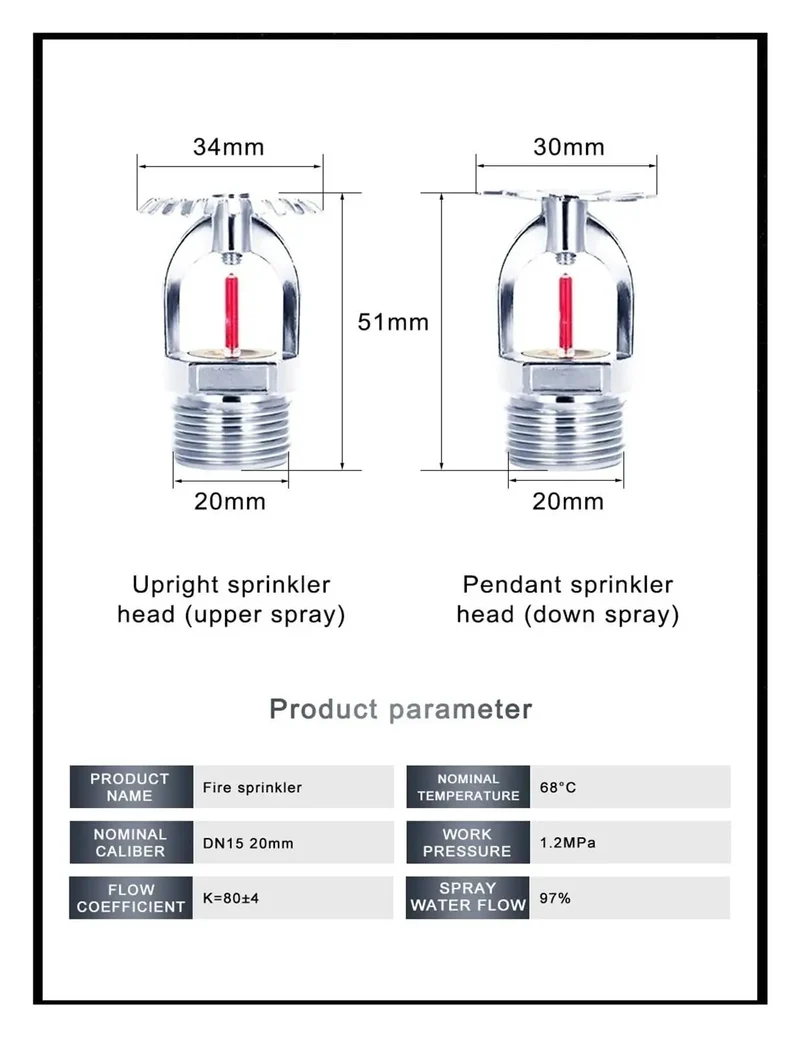 Bronze Ceiling Downward Pendent Fire Sprinkler Head 155F Fast Acting Half Inch Npt Thread Built Tough For Commercial Schools Gyms And Storefront Safety Packs Of Five Or Ten Pieces