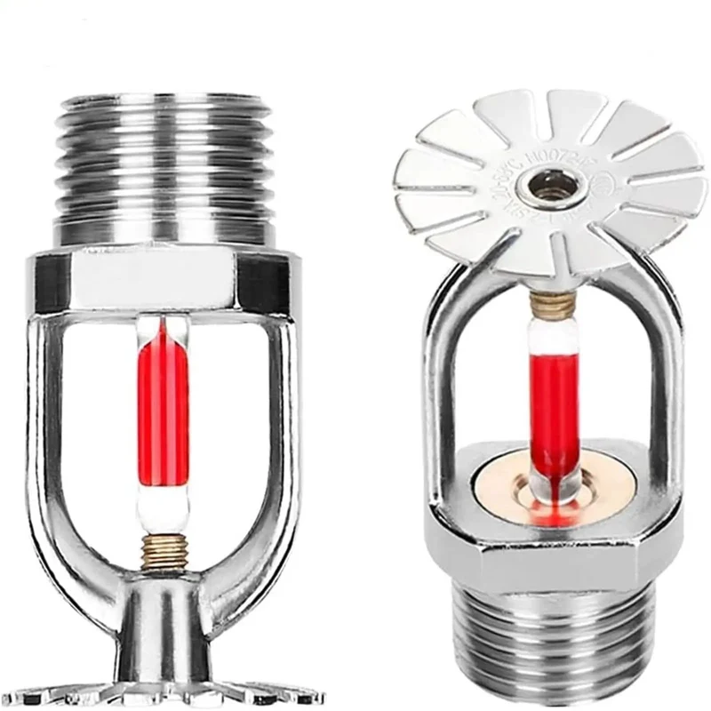 Top Shelf Fire Sprinkler Heads Pack Of Eight Chrome Plated Brass Body Sixty Eight Degree Glass Bulb Thermal Response Three Quarter Inch Dn20 Pendent Or Upright Mounting Built Tough Protection Real Deal Setup