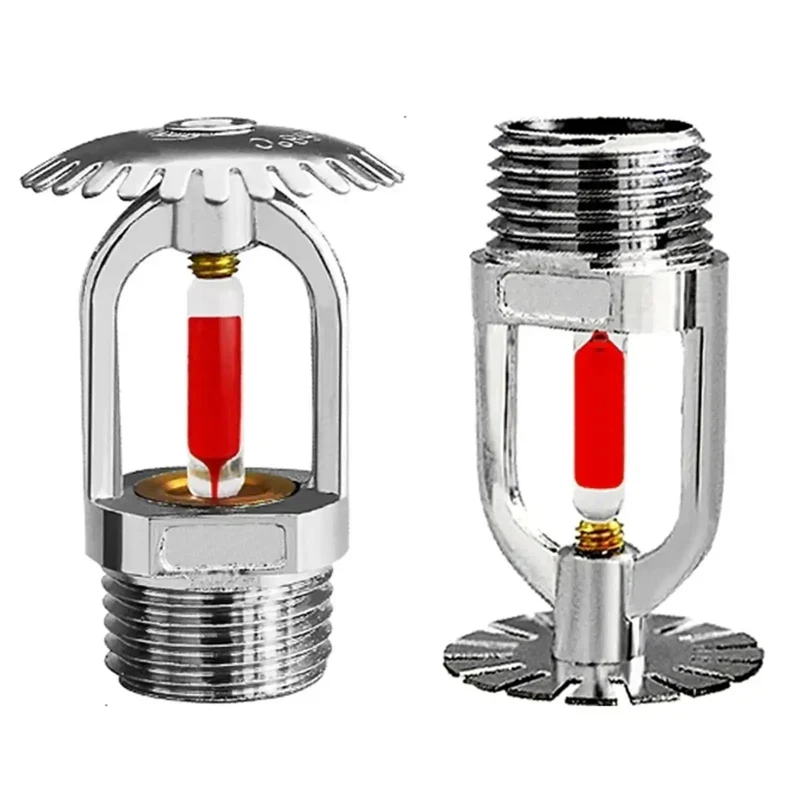 Top Shelf Fire Sprinkler Heads Pack Of Eight Chrome Plated Brass Body Sixty Eight Degree Glass Bulb Thermal Response Three Quarter Inch Dn20 Pendent Or Upright Mounting Built Tough Protection Real Deal Setup
