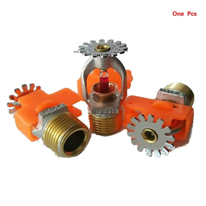 Heavy Duty Pendant Fire Sprinkler Head With 1/2 Inch Npt Male Threads And 68 Celsius Glass Bulb For A Slick Down Spray Install And Reliable Automatic Fire Suppression For Tight Spaces