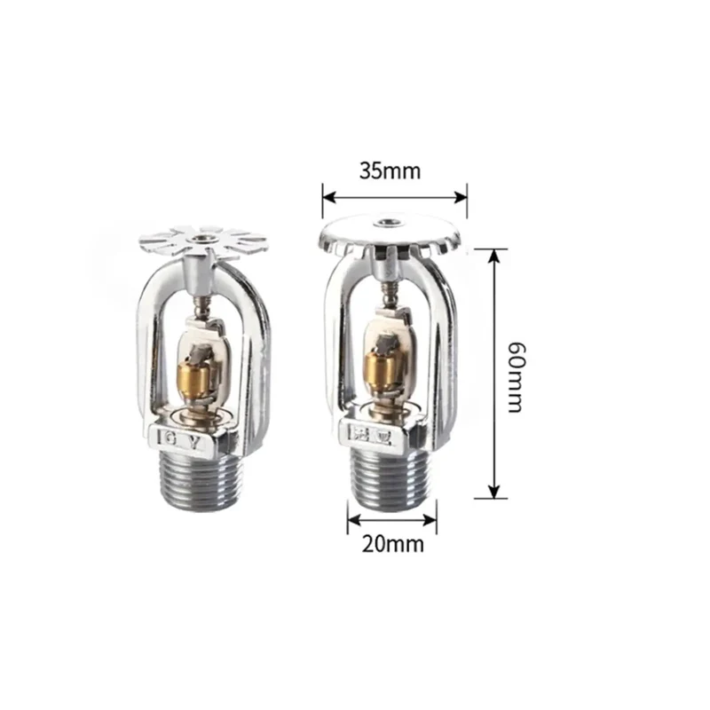 No Fuss Five Piece Fire Sprinkler Head Kit With Quick Blow Fusible Link And Wide Seventy Two Degree Spray Pattern Designed To Kick Back Severe Winter Freezes In Beefy Gold Fit