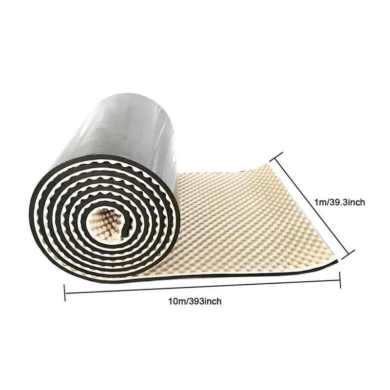 Top Tier High Density Egg Crate Acoustic Foam Roll Self Adhesive Sound Damping Material For Home Studio Podcast Gaming Dead Quiet Room Ready Wall Coverage Orange 3Cm Thick