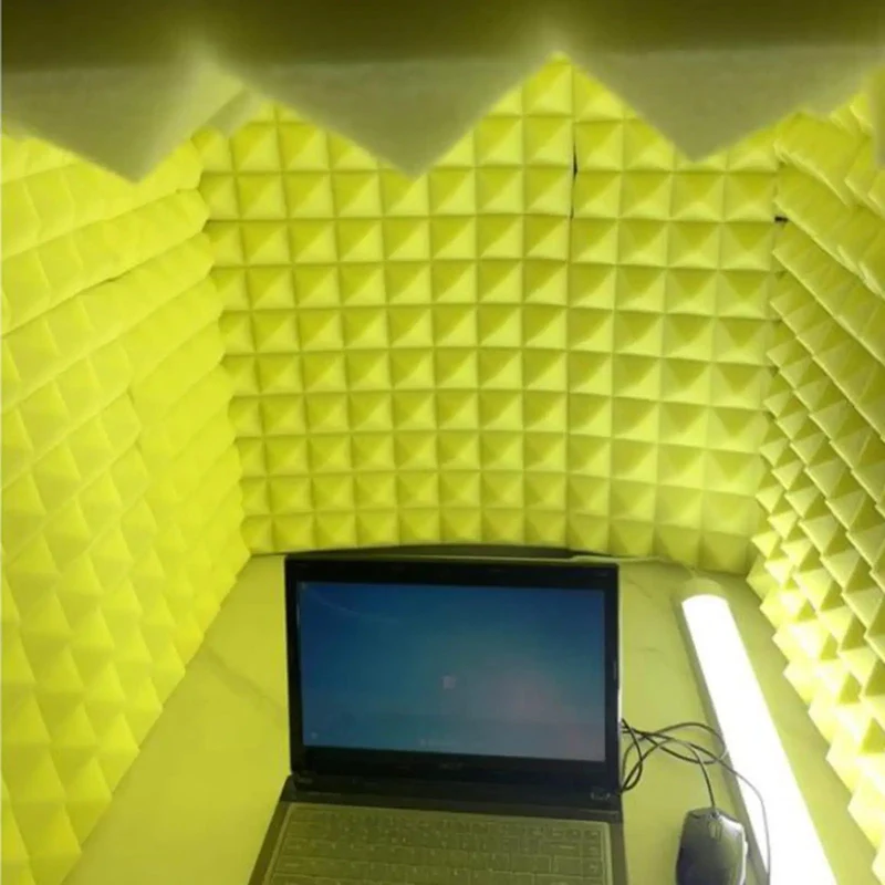 Clean Up Your Desk Setup With This Portable Soundproof Cubicle Wall Featuring Dense Acoustic Foam Panels To Eliminate Room Echoes And Background Hiss For Straight Fire Vocals And Podcast Tracks Anywhere